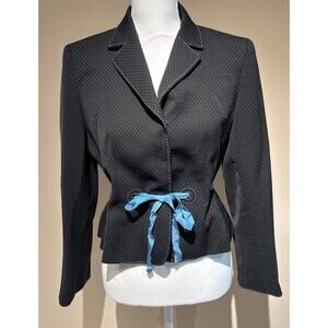 Nipon Boutique Black and Blue Blazer size 6P